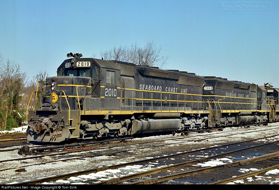 Seaboard+Coast+Line ... location date of photo seaboard coast line more emd sd45 more unknown