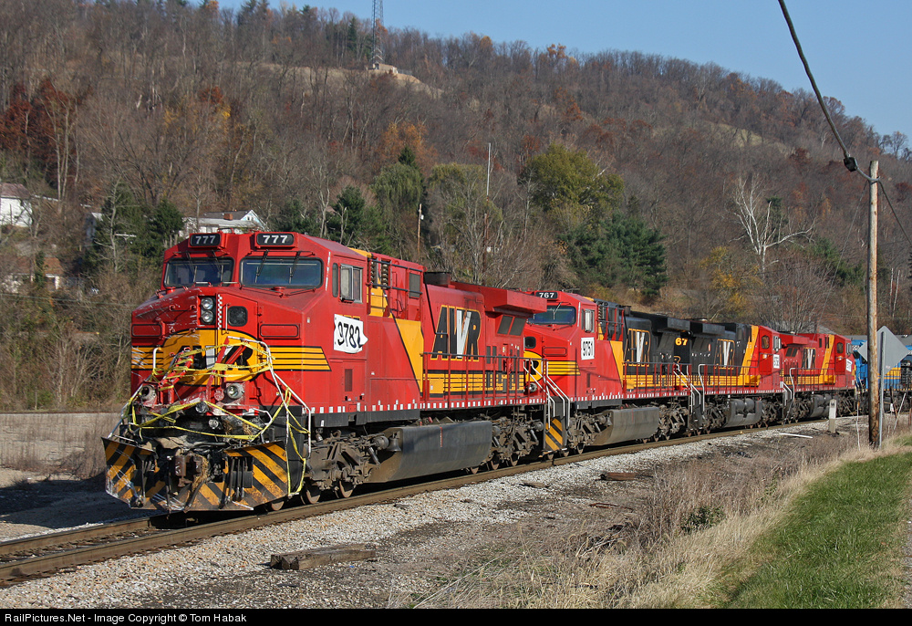 High quality photograph of Allegheny and West Virginia (AWVR) GE AC4400CW A...