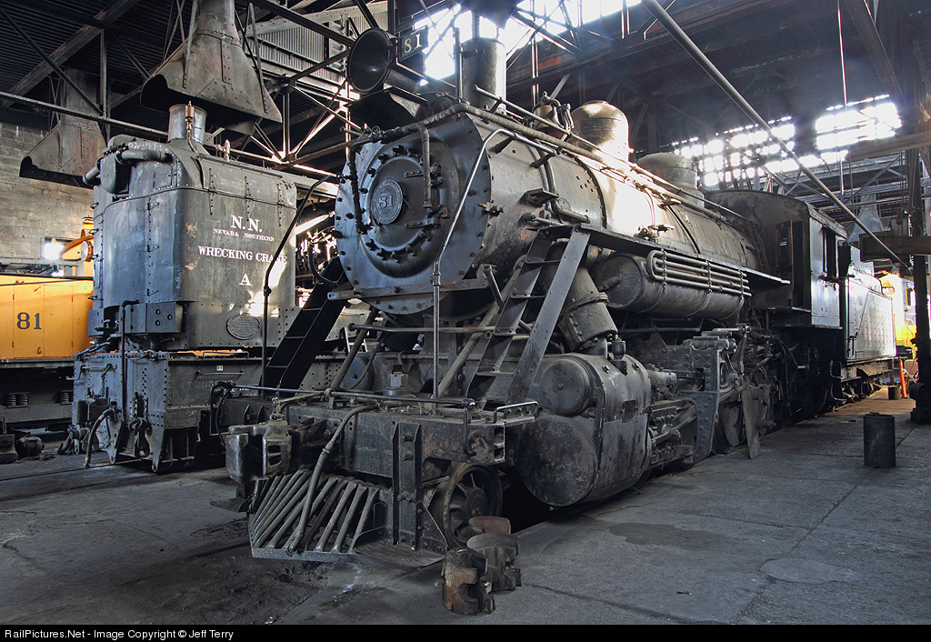 Railpictures Net Photo Nnry 81 Nevada Northern Railway Steam 2 8 0 At East Ely Nevada By Jeff Terry