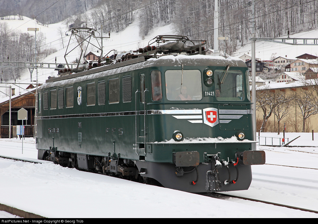RailPictures.Net Photo: 11421 Untitled Ae 6/6 at Glarus 