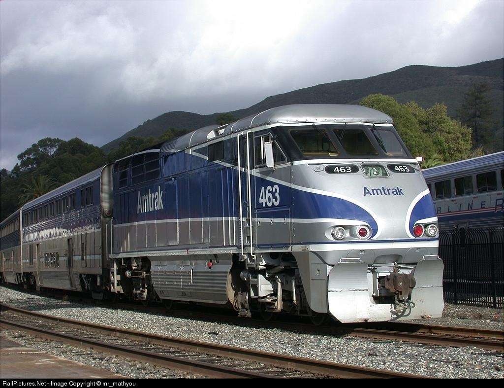 High quality photograph of Amtrak California EMD F59PHI AMTK 463 at San Lui...