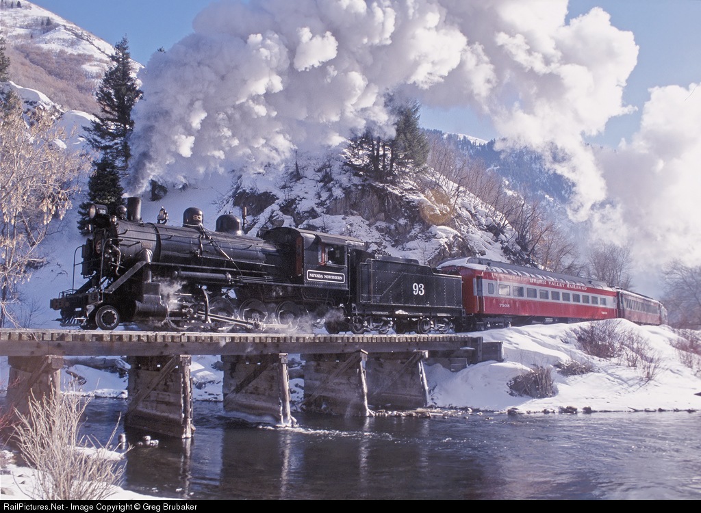 Railpictures Net Photo Nnry 93 Nevada Northern Railway Steam 2 8 0 At Wildwood Utah By Greg Brubaker