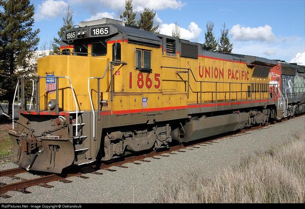 【新品未開封・送料無料】 Photo: RailPictures.Net UP (Dash B40-8 GE Pacific Union 1865 手提げ・レッスンバッグ・入園グッズ