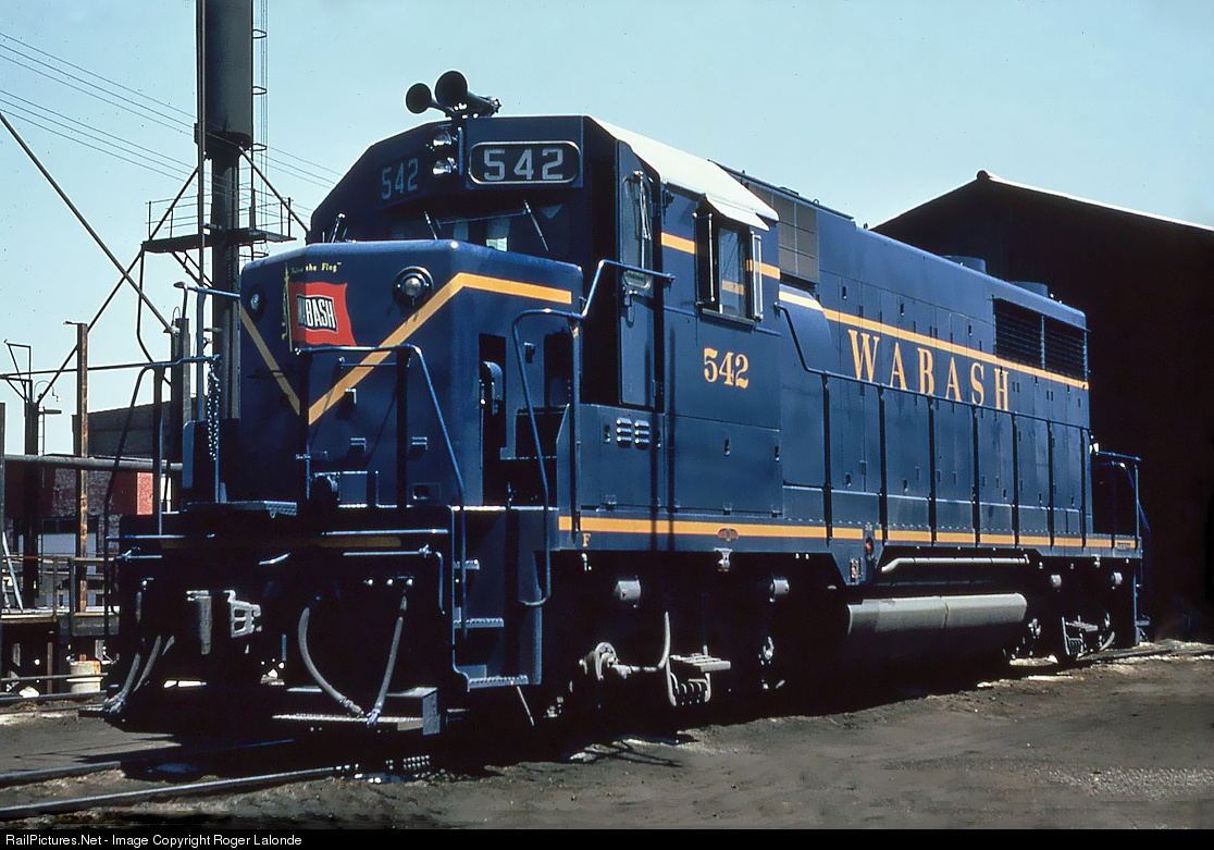 Railpictures Net Photo Wab 542 Wabash Emd Gp35 At Decatur Illinois By Roger Lalonde