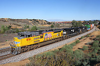 ATSF 100 Atchison, Topeka & Santa Fe (ATSF) EMD FP45 at Christie,  California by Steve Schmollinger