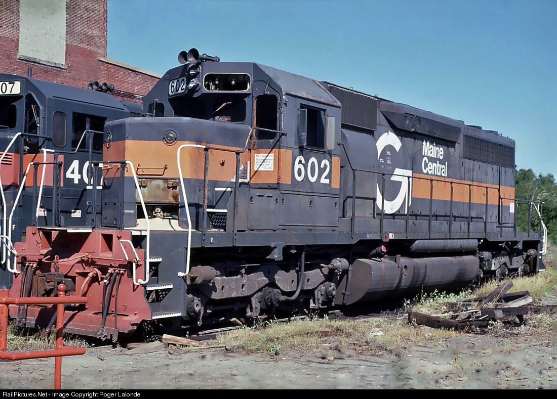 Railpictures Net Photo Mec 602 Maine Central Emd Sd40 At Waterville Maine By Roger Lalonde