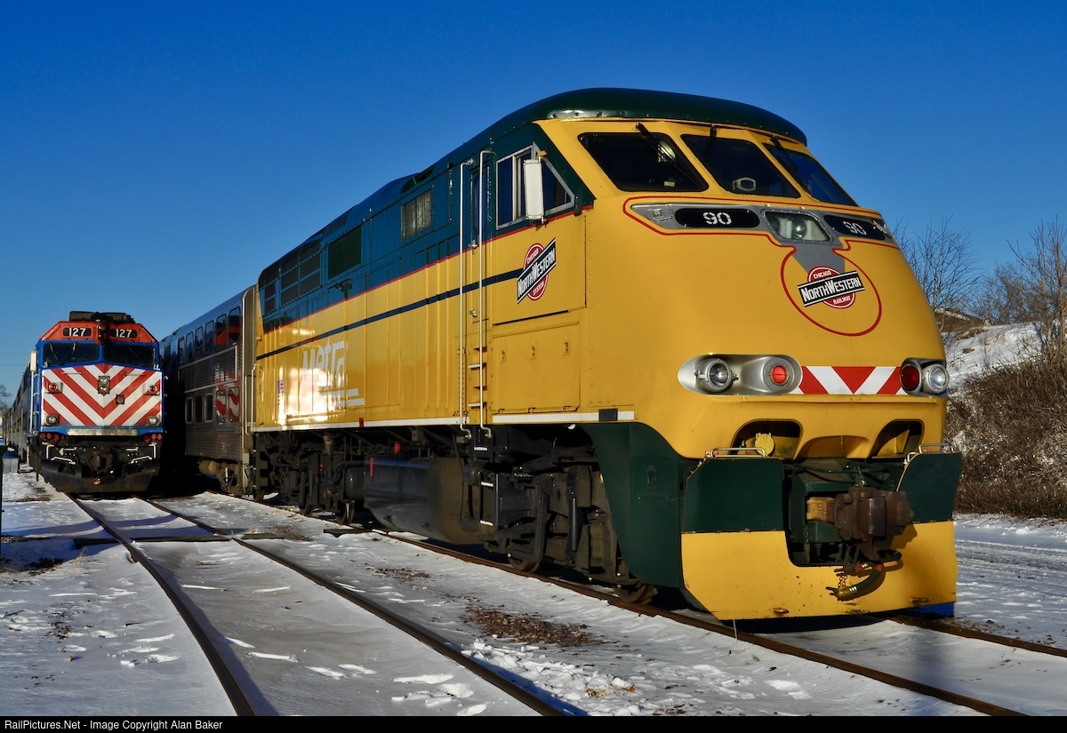 RailPictures.Net Photo: METX 90 Metra EMD F59PHI at Kenosha