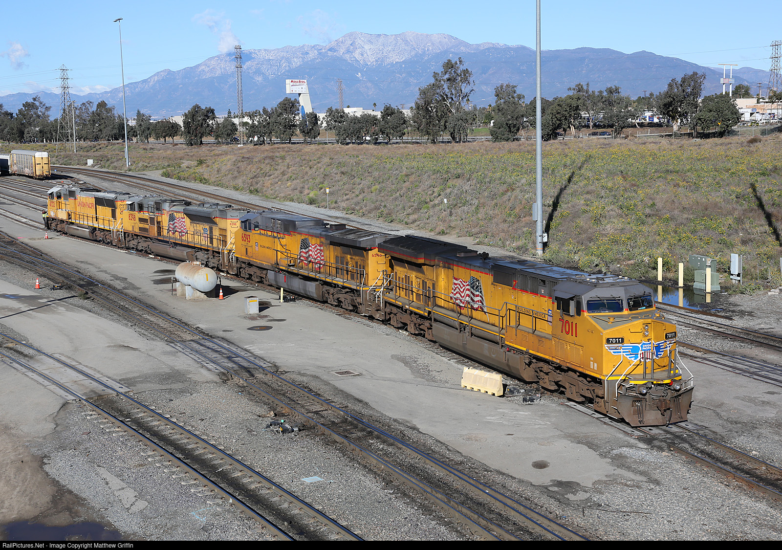 Photo: UP 7011 Union Pacific GE C44ACM at West Colton,  California by Matthew Griffin
