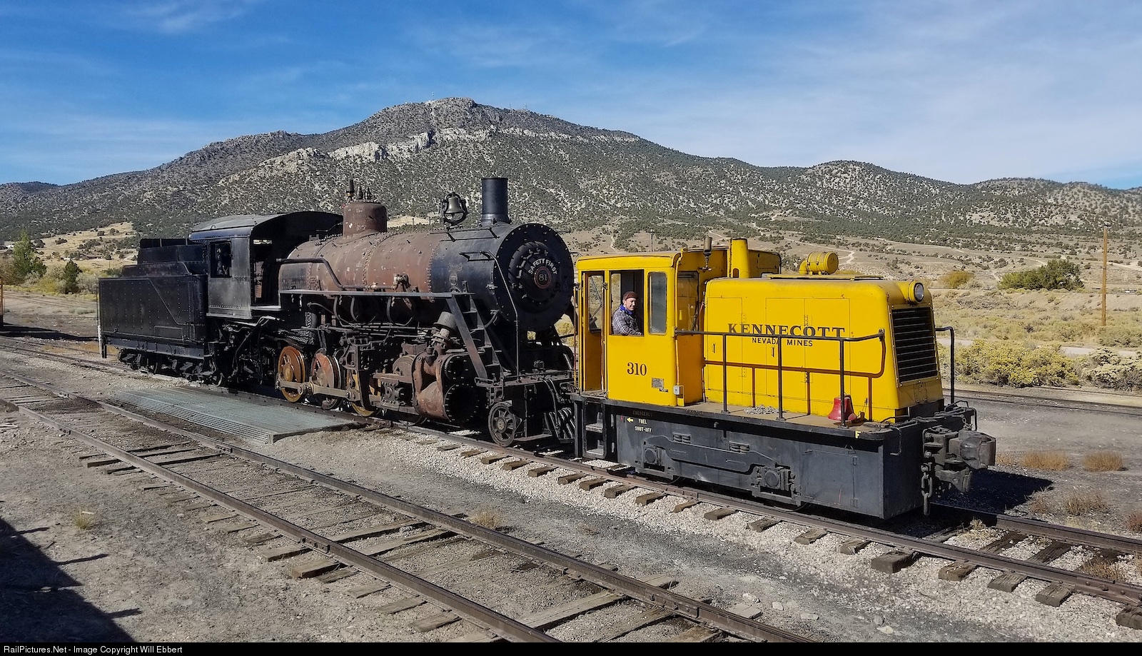 Railpictures Net Photo Nn 81 Nevada Northern Railway Steam 2 8 0 At Ely Nevada By Will Ebbert