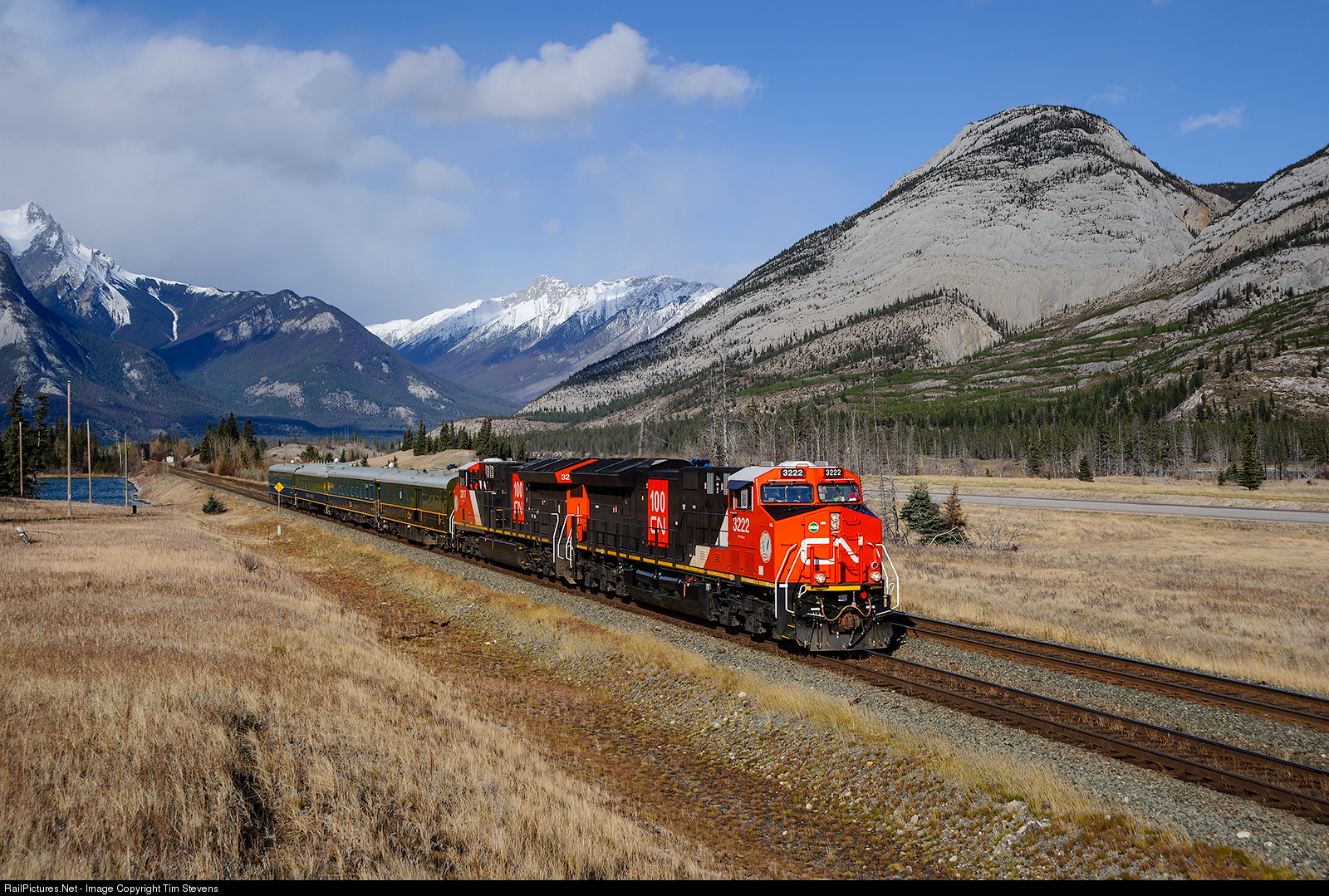 RailPictures.Net Photo CN 3222 Canadian National Railway GE ET44AC at Jasper Alberta Canada by Tim Stevens