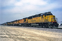 ATSF 100 Atchison, Topeka & Santa Fe (ATSF) EMD FP45 at Christie,  California by Steve Schmollinger