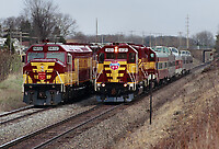 ATSF 100 Atchison, Topeka & Santa Fe (ATSF) EMD FP45 at Christie,  California by Steve Schmollinger