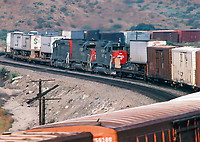ATSF 100 Atchison, Topeka & Santa Fe (ATSF) EMD FP45 at Christie,  California by Steve Schmollinger